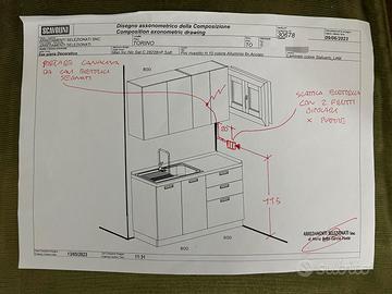 piccola cucina Scavolini larghezza 140cm del
2023