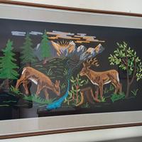 3 Quadri ricamati in rilievo