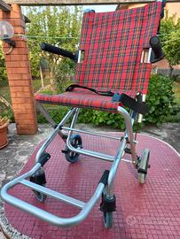 sedia rotelle disabili ultra leggera alluminio €75