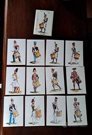 lotto cartoline militari i tamburi 