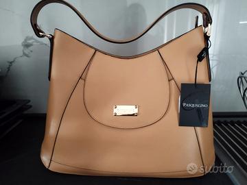 Borsa Pasqualino beige/cammello a spalla – Nuova c