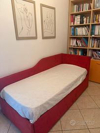 Divano letto con doppio letto estraibile