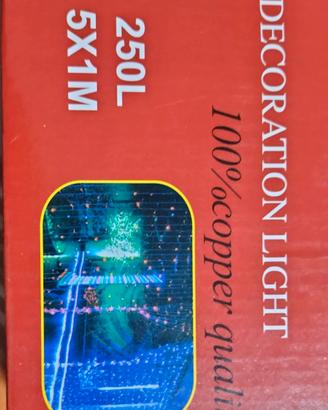  2 pezzi luci di natale a pioggia 5m*1m