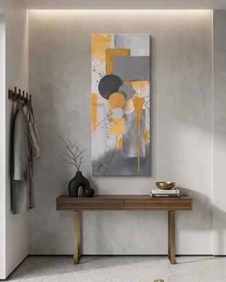 Quadro Moderno Materico 120x50 - Dipinto a Mano