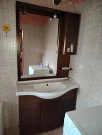 Mobiletto da Bagno, incluso Lavandino e specchio