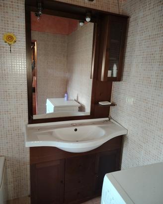 Mobiletto da Bagno, incluso Lavandino e specchio