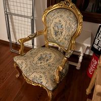 Poltrona Barocca Dorata / Luigi XV