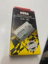 🎸 Korg GA-30 Accordatore per Chitarra e Basso 🎸