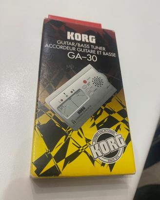 🎸 Korg GA-30 Accordatore per Chitarra e Basso 🎸