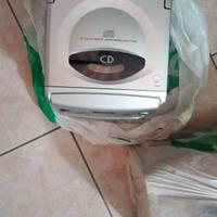 lettore cd, stereo, casse e telecomando 