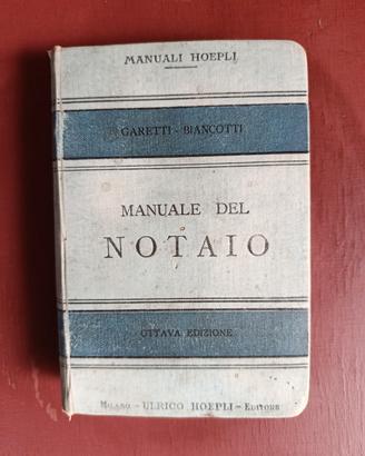 Manuale del notare HOEPLI 