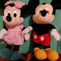 peluche Minnie e Topolino