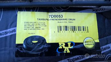 Kit Tamburi freno posteriori per Ford Escort Fiest