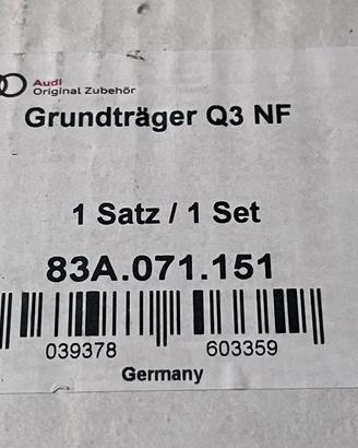 Barre Portatutto-Orig Audi Q3 RSQ3 -83A.071.151