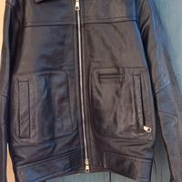 Giubotto pelle nera Neil Barrett  M