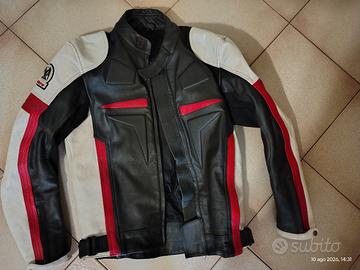 giacca moto in pelle 