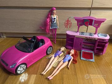 Barbie auto cucina e principesse disney