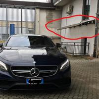 Pensilina con telaio artistico