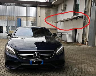 Pensilina con telaio artistico