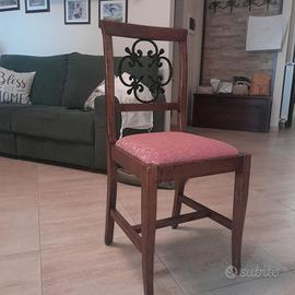 Lotto di n. 6 sedie in legno