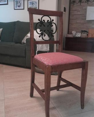 Lotto di n. 6 sedie in legno