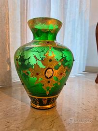 Vaso in vetro veneziano stile Murano Eugenio Ferro