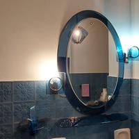 Set specchio e applique da bagno vintage anni 80