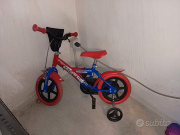 Bicicletta da bambino Spiderman con rotelle