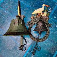 Campane in ghisa dipinte a mano 