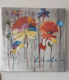 Quadro Floreale Moderno 50x50cm