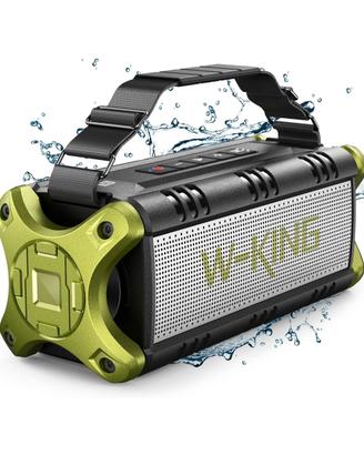 W-King casse bluetooth stereo coppia Powerbank