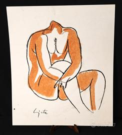 Pietro Lista Salerno – Disegno su cartoncino – 1 f