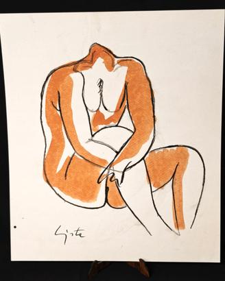Pietro Lista Salerno – Disegno su cartoncino – 1 f