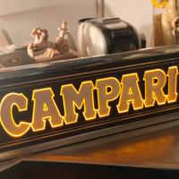 Tabella Insegna Luminosa Pubblicitaria Campari