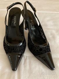 Scarpe Tacco Nero Flexible Donna | Tacco 7cm