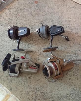 4 mulinelli da pesca vintage 