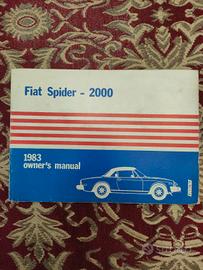 libretto uso e manutenzione fiat 124 spider 2000