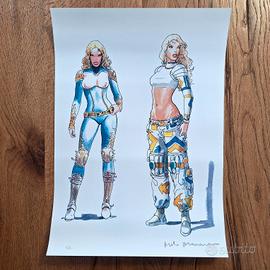 Milo Manara Barbarella Litografia firmata