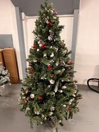 Albero Natale con pigne 200 cm nuovo