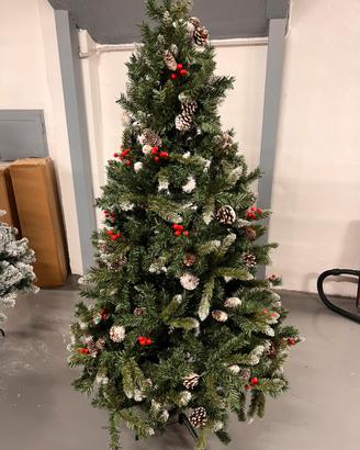 Albero Natale con pigne 200 cm nuovo
