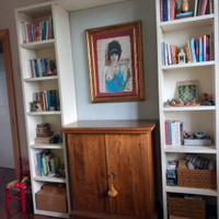 LIBRERIA legno laccato bianco(NO ikea)
