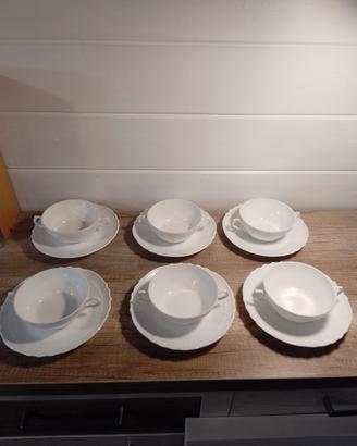 Set Richard Ginori 6 tazze + 6 piatti.