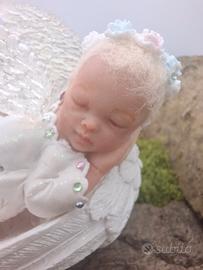 Bambolina artigianale in pasta polimerica