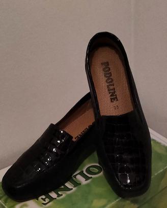 Scarpe Podoline modello Letizia nr 38 pelle blu -p