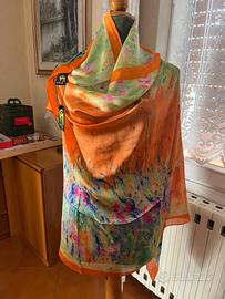Foulard stola seta 100% Gai Mattiolo nuovo