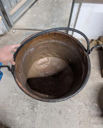 Paioli e Padella in Rame Battuto Puro