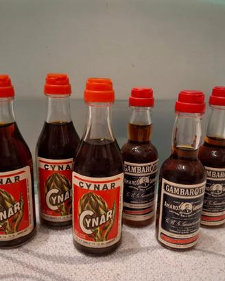 Lotto 6 Liquori Vintage Cynar e Amaro Gambarotta
