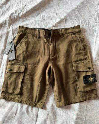 Stone island pantaloncino verde oliva