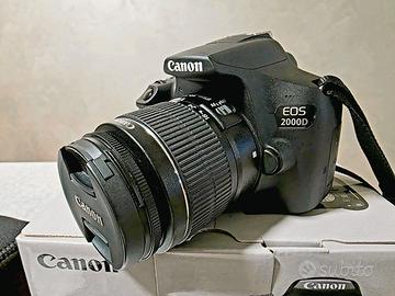 reflex Canon Eos 200D + obiettivi + accessori 
