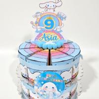 TORTA finta di compleanno scatoline